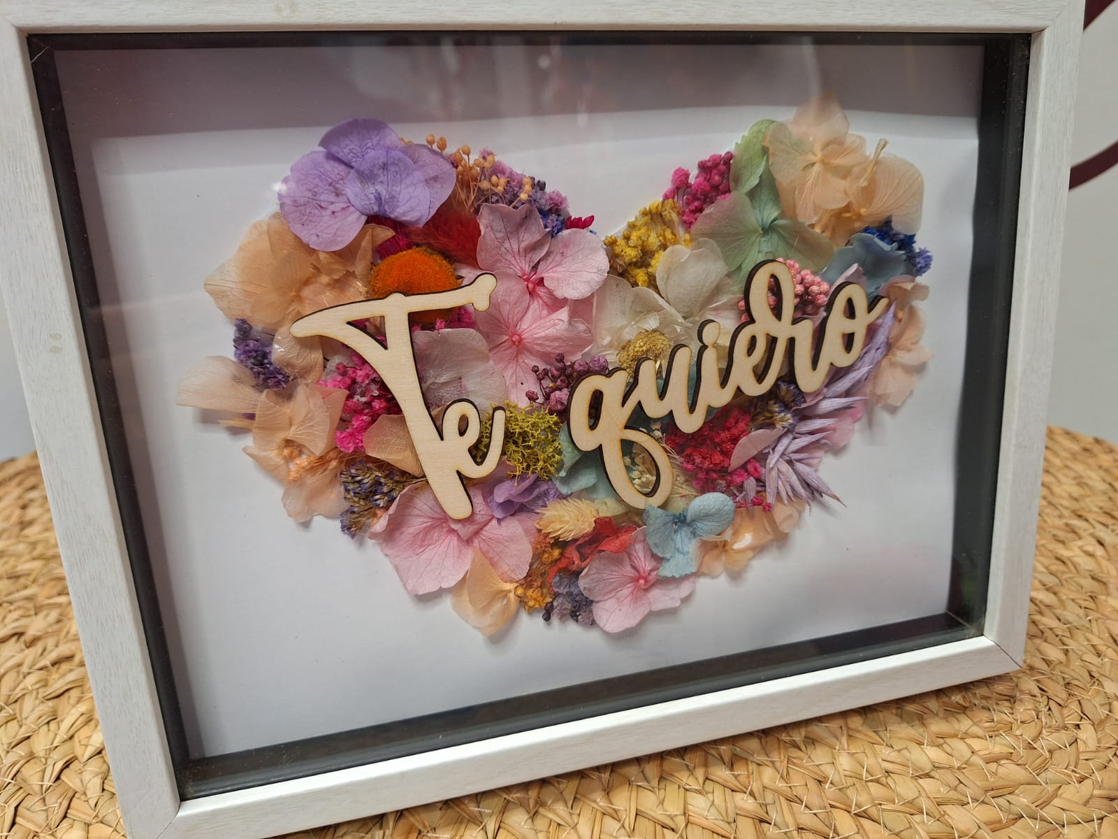 Cuadros personalizados con flor preservada y seca 