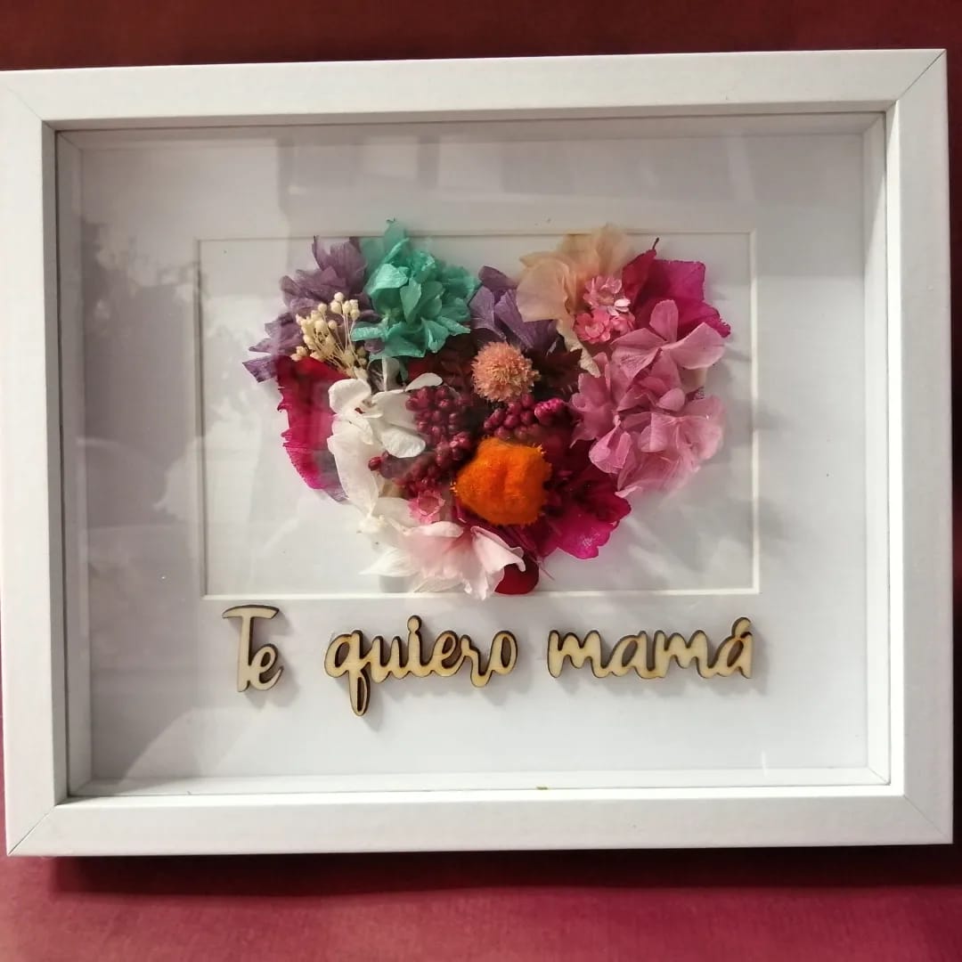 Cuadros personalizados con flor preservada y seca 